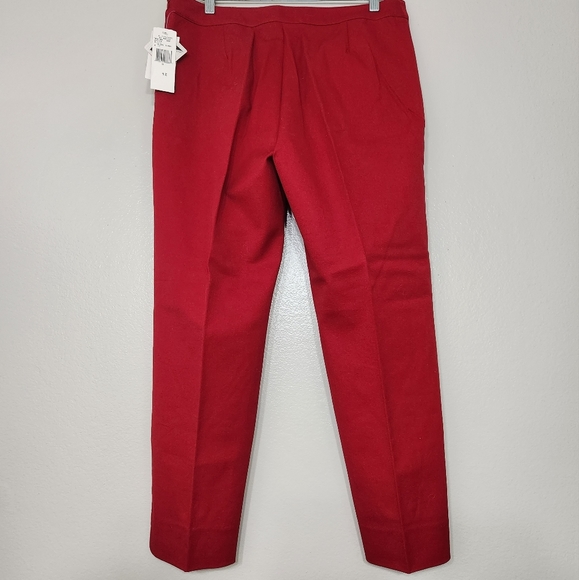 Lauren Ralph Lauren Stretch St Martin True Red Dress Pants - Picture 5 of 9
